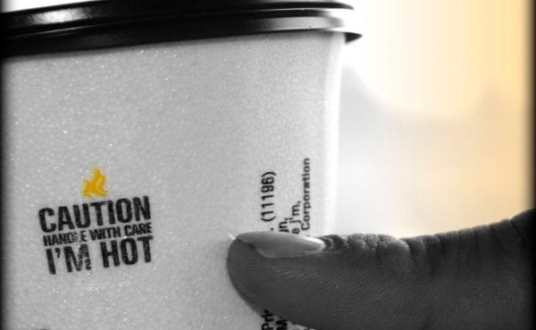 styrofoam cup
