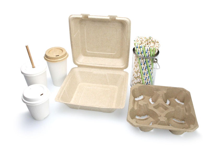 Footprint composatble food service products